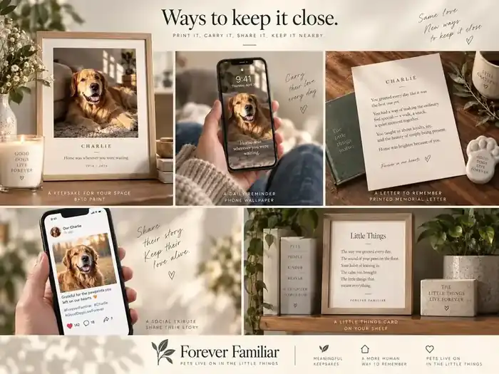 Ways to use Forever Familiar keepsakes